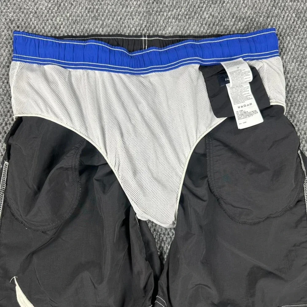 Nautica Swim Trunks Black Mesh Lined Board Shorts